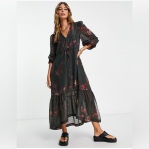 ALLSAINTS Rosi Nila Open Back Dress Sz 6
